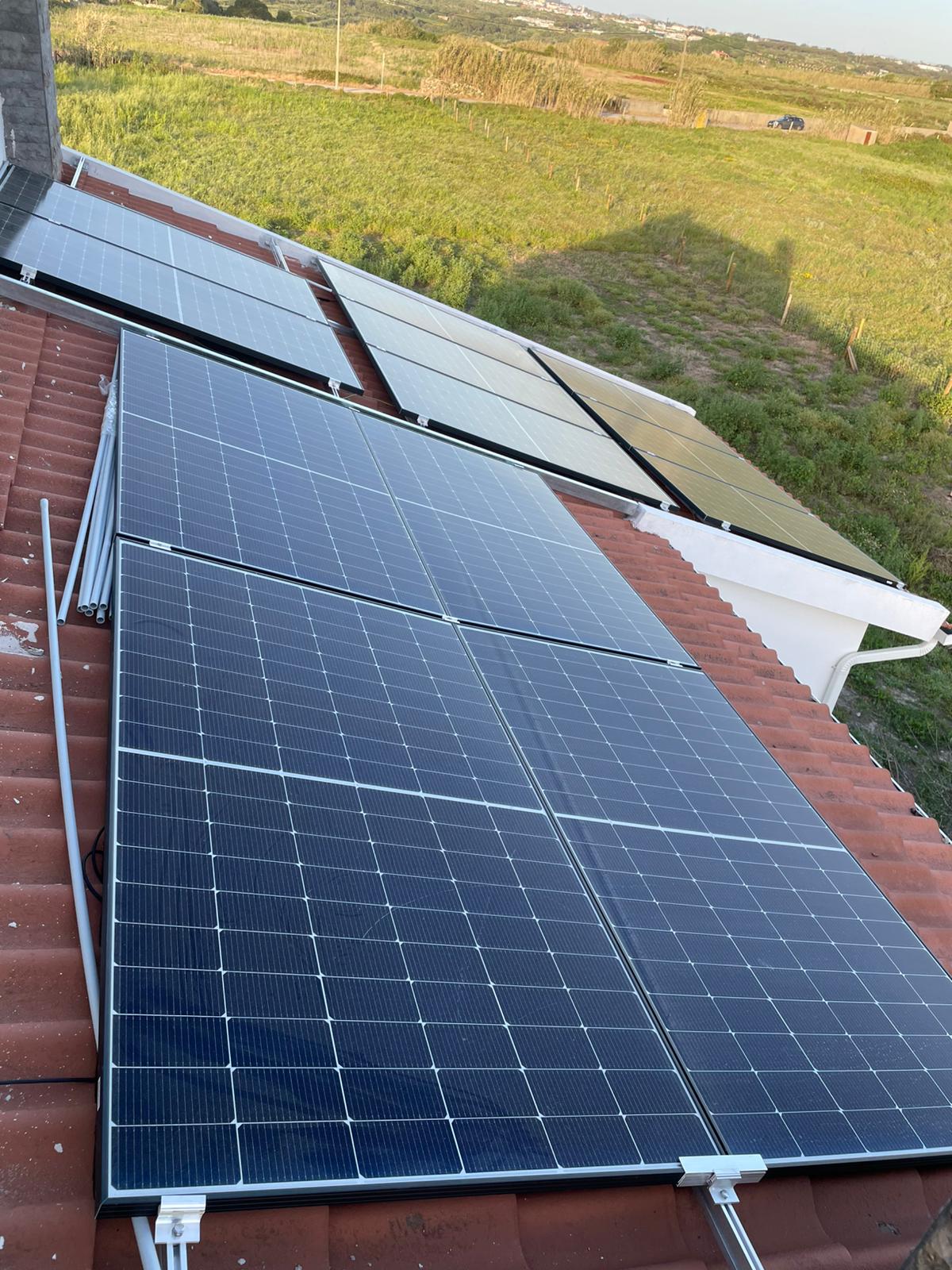 Tubulação elétrica instalada
